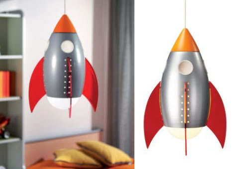 rocket lamp photo - 5