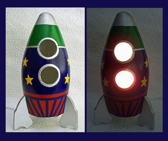 rocketship lamp