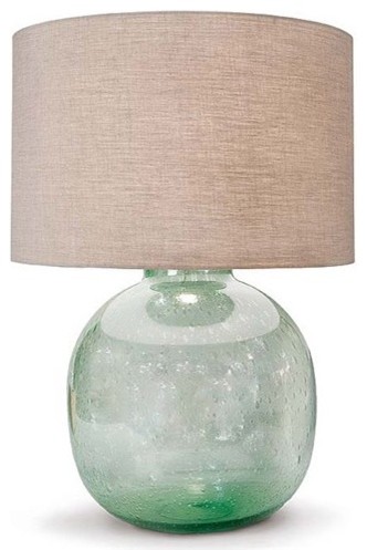 sea glass table lamp photo - 1