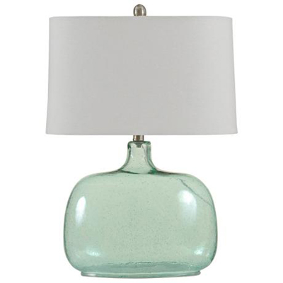 seeded glass table lamp photo - 1