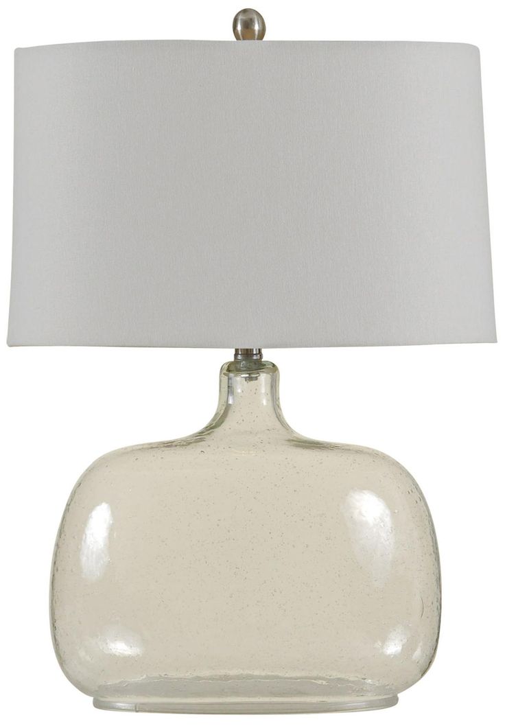 seeded glass table lamp photo - 10