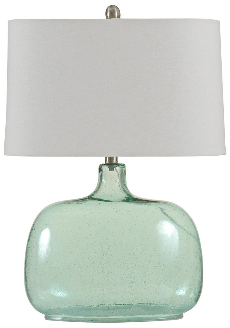 seeded glass table lamp photo - 6