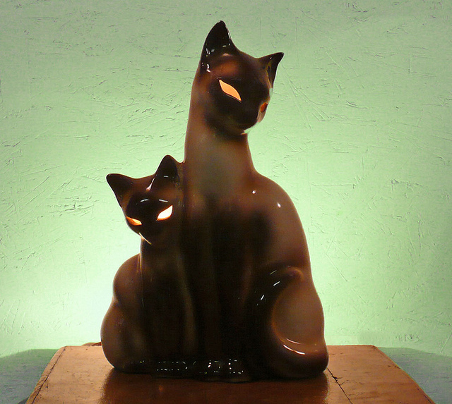 siamese cat lamp photo - 9