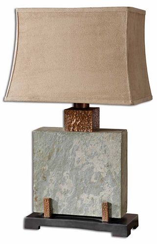 slate table lamp photo - 10