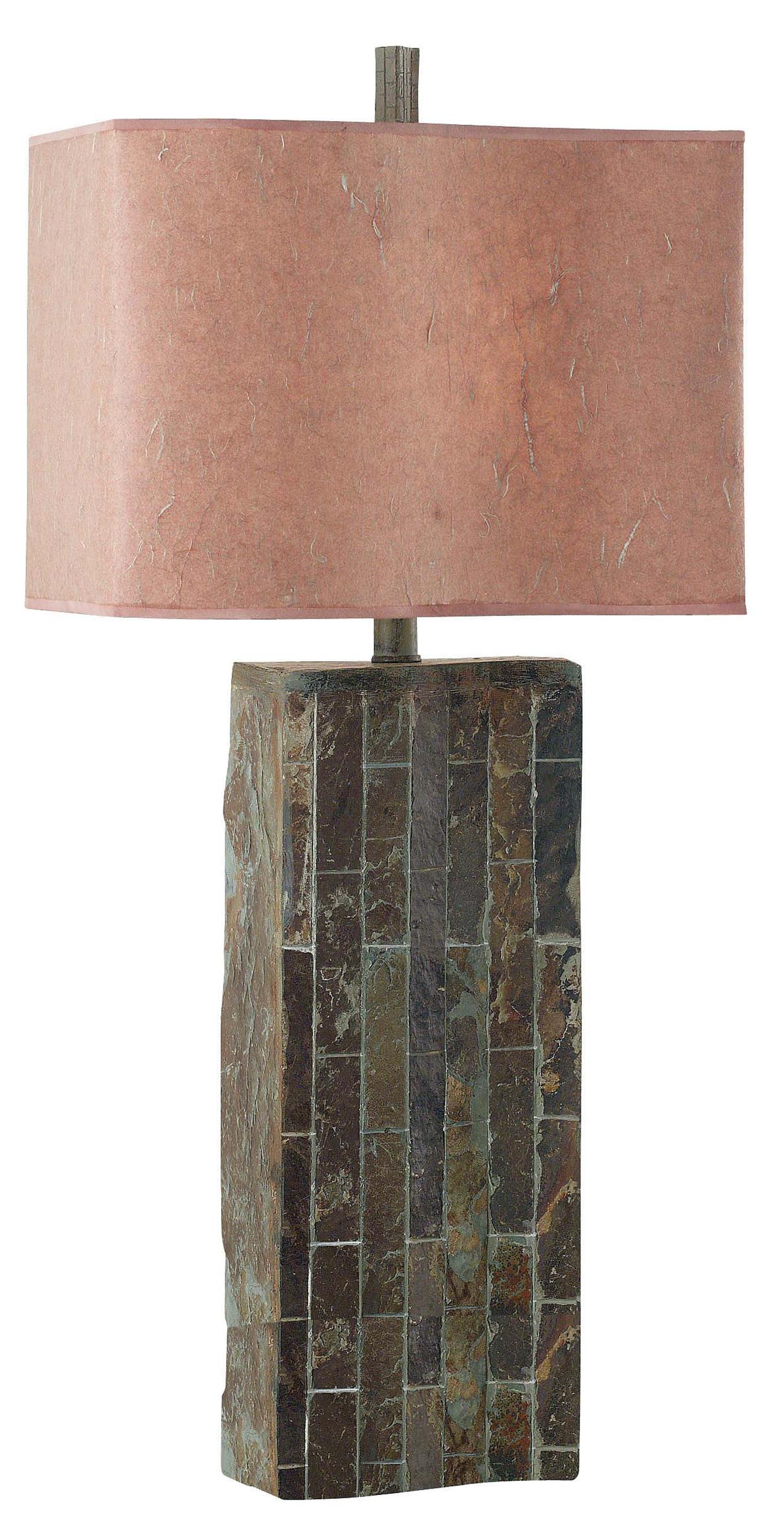 slate table lamp photo - 4