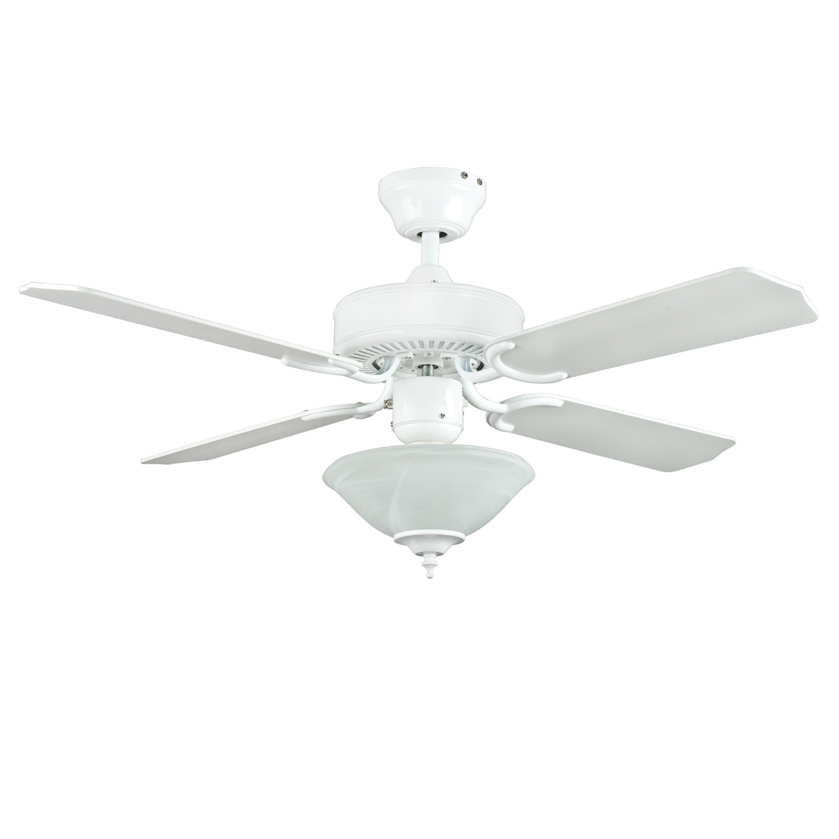 small white ceiling fans photo - 1