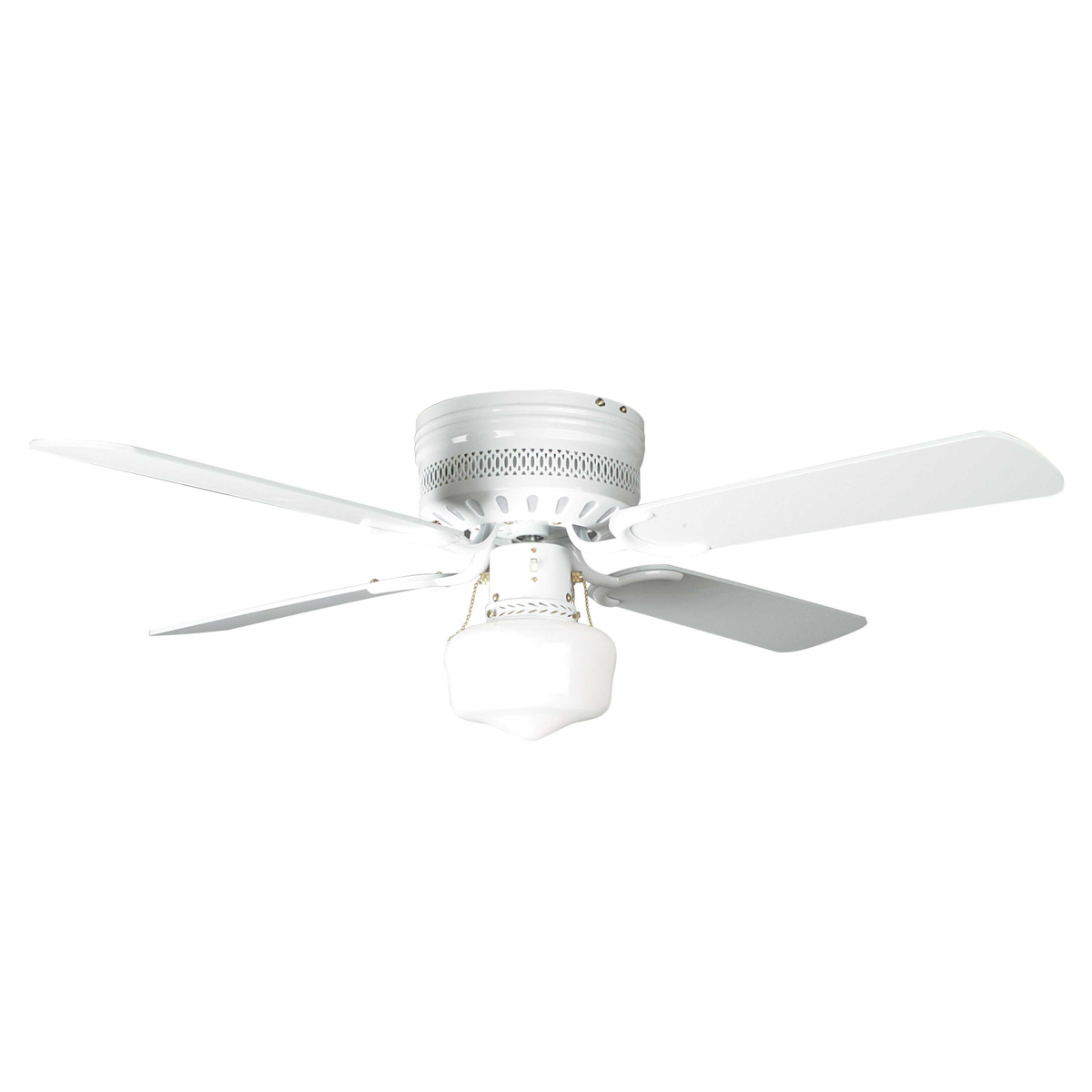 small white ceiling fans photo - 3