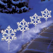 snowflake lights outdoor photo - 10