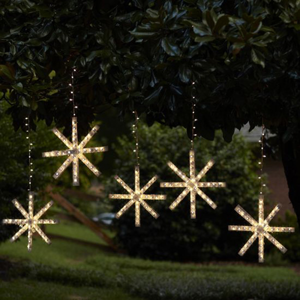 snowflake lights outdoor photo - 3