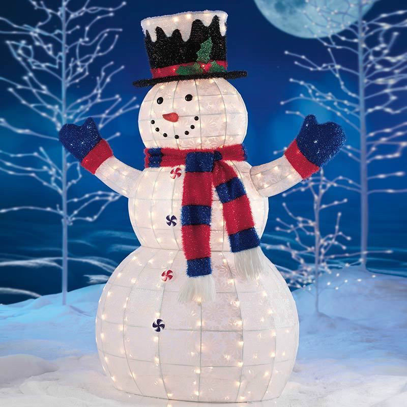 Snowman outdoor lights - 12 ways to make your Christmas different with ...