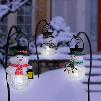 snowman outdoor lights photo - 7