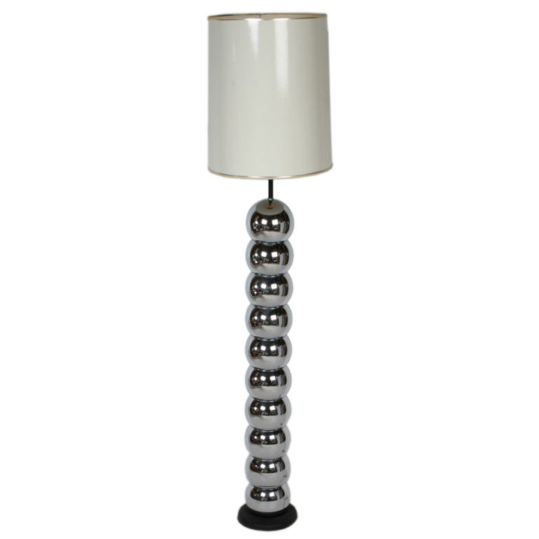 stacked ball floor lamp photo - 5