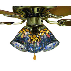 stained glass ceiling fan light shades photo - 1