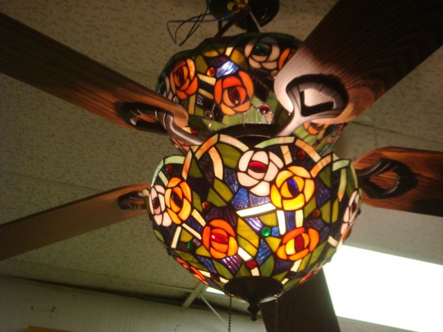 stained glass ceiling fans photo - 10