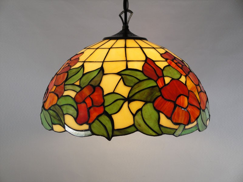 stained glass lights ceiling photo - 1