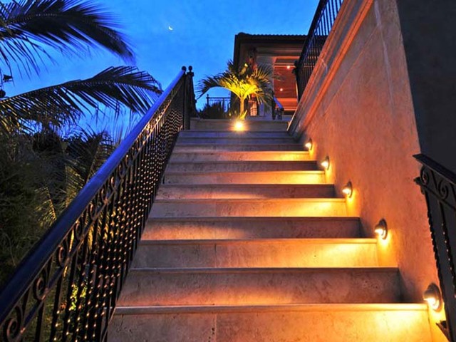 stair lights outdoor photo - 1