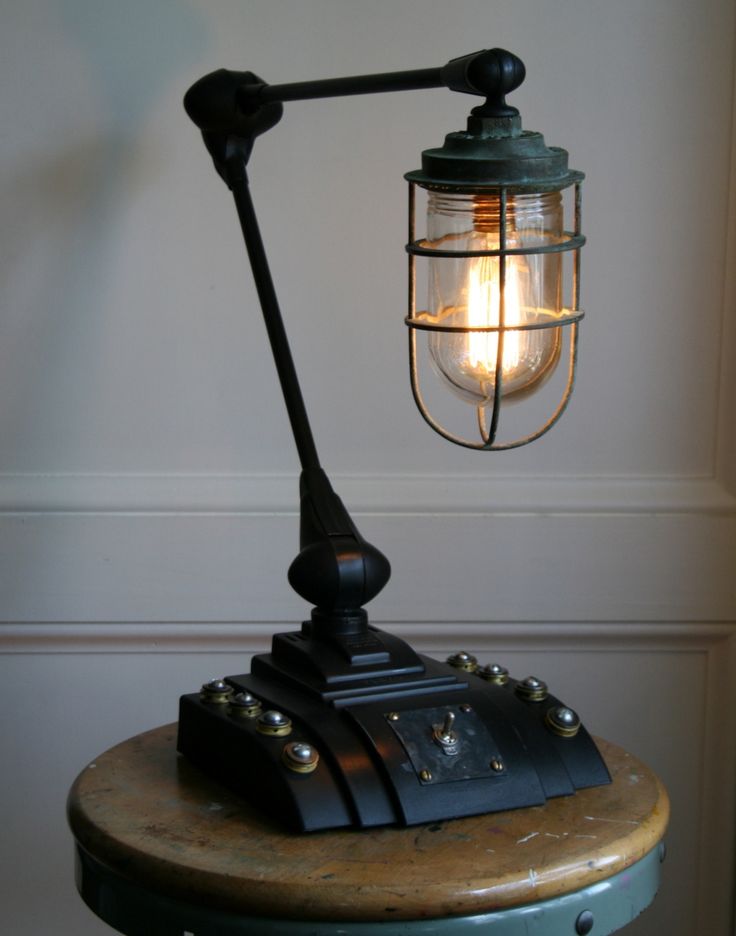 steampunk desk lamp photo - 1