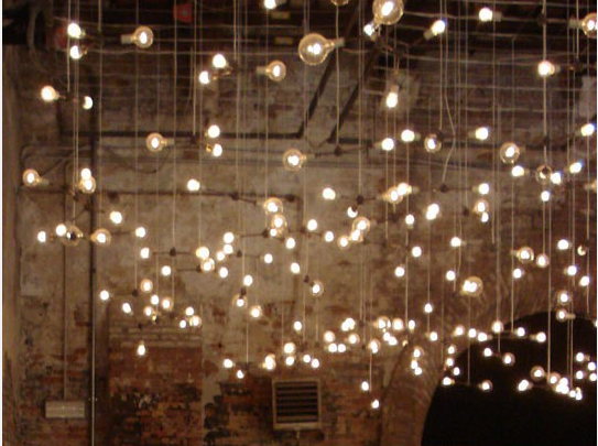 string lights ceiling photo - 6