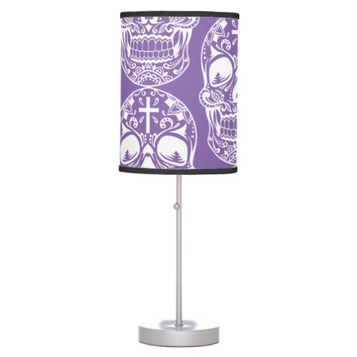 sugar skull lamp photo - 7