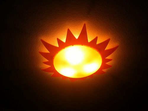 sun ceiling light photo - 4