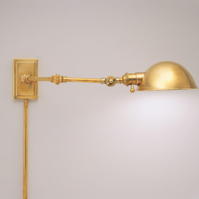 swing arm wall lamp plug in photo - 3