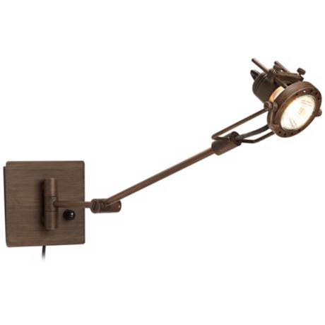 swing arm wall lamp plug in photo - 4