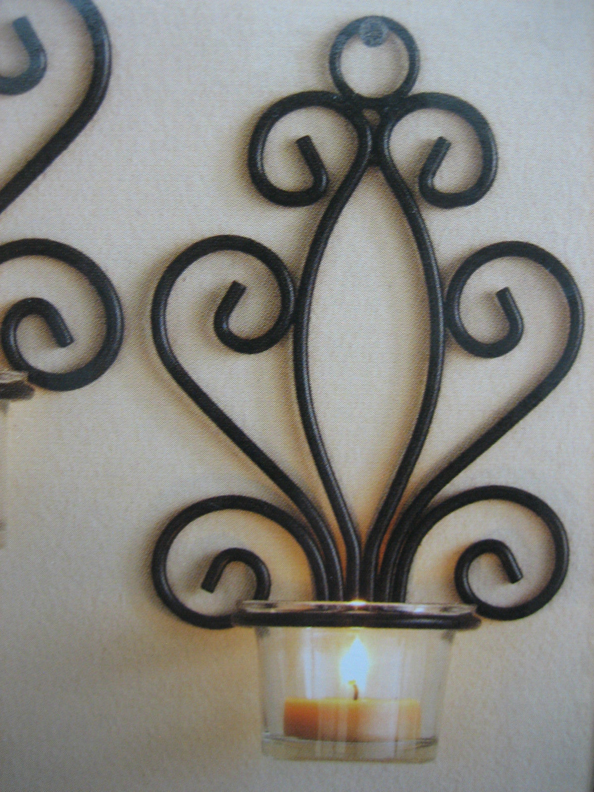 tea light sconces wall photo - 1