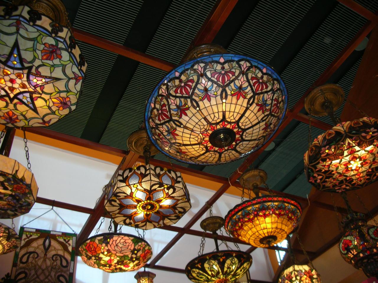 tiffany ceiling fan lights photo - 1