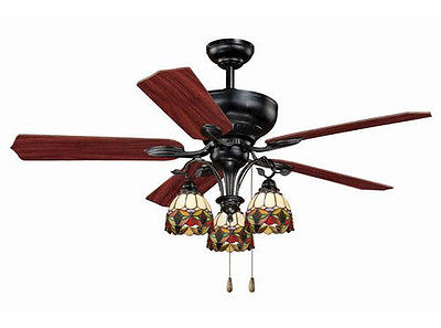 tiffany ceiling fan lights photo - 4