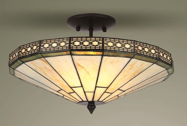 tiffany ceiling light photo - 7