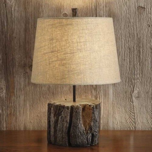 tree stump lamp photo - 7