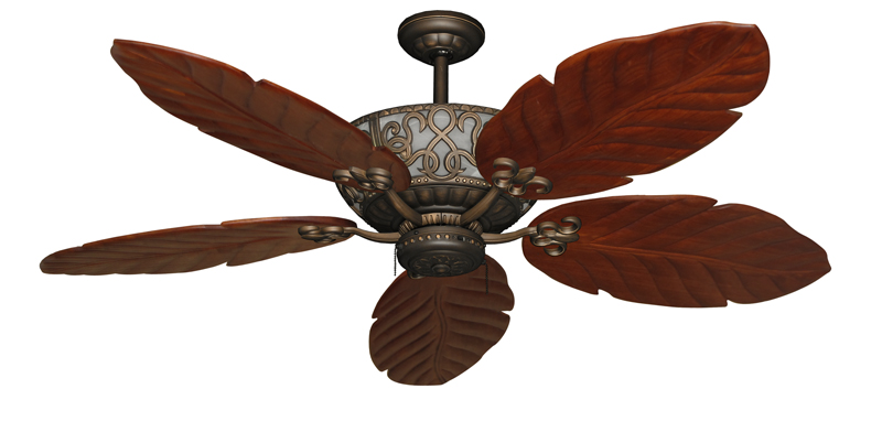 tropical leaf ceiling fan photo - 10