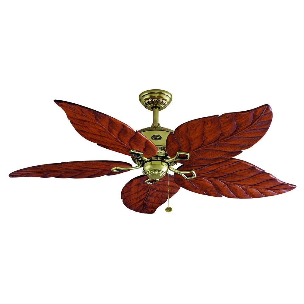 tropical leaf ceiling fan photo - 7