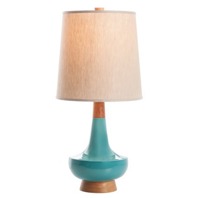 turquoise table lamps photo - 3