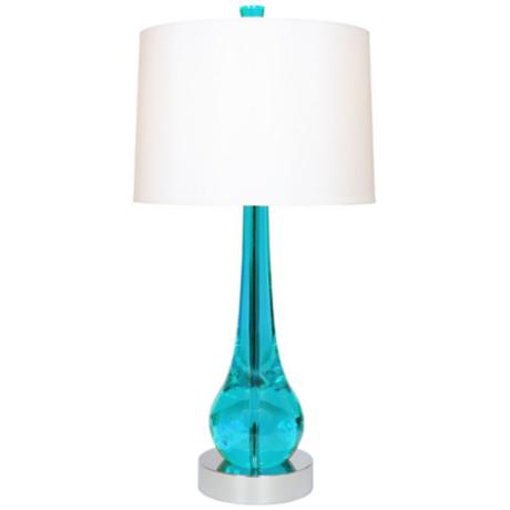 turquoise table lamps photo - 4