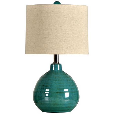 turquoise table lamps photo - 7