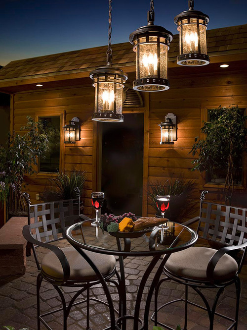 tuscan outdoor lighting photo - 10