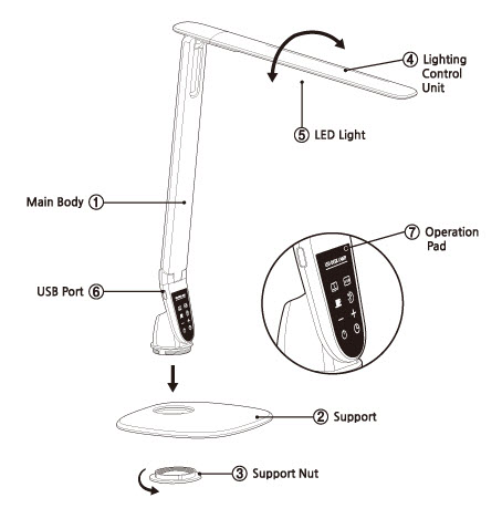 usb port lamp photo - 8