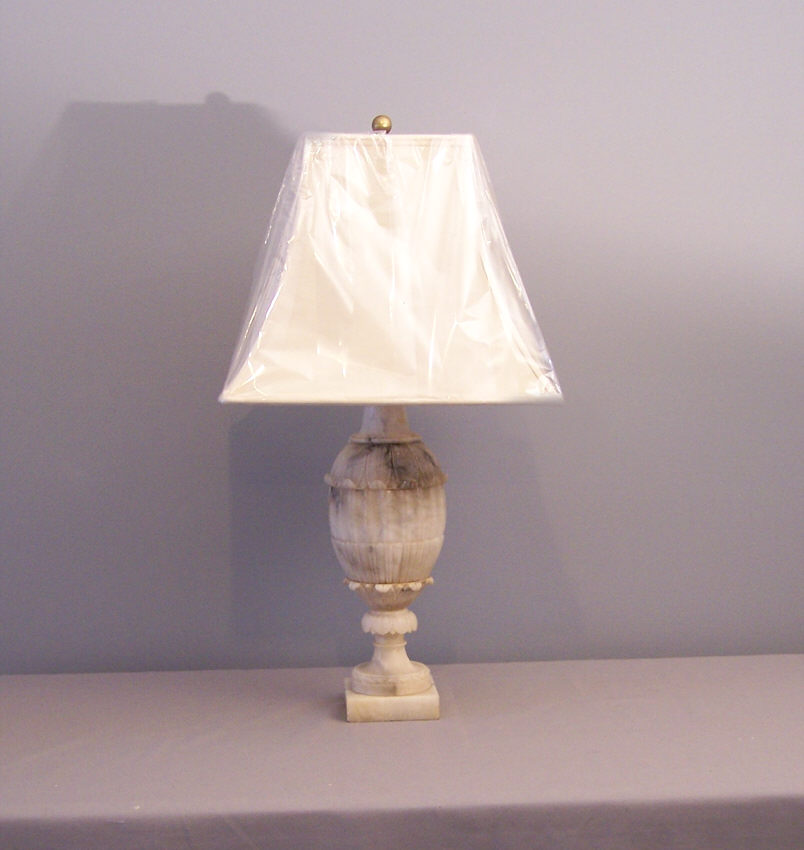 vintage alabaster lamps photo - 1