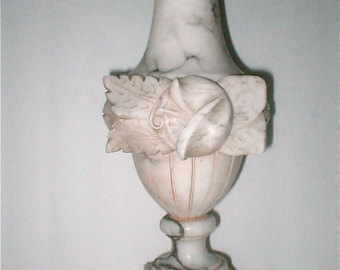 vintage alabaster lamps photo - 10