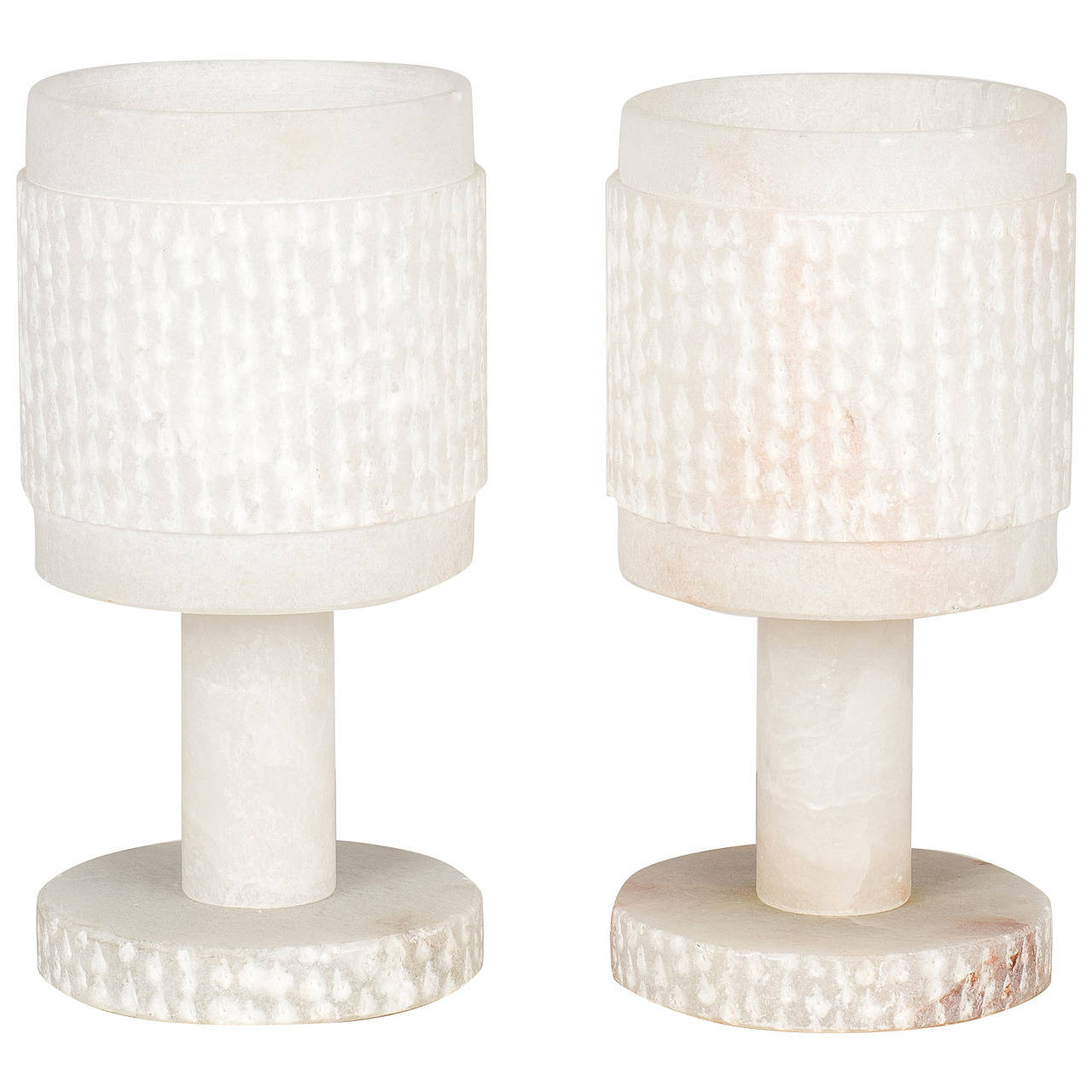 vintage alabaster lamps photo - 3