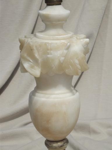 vintage alabaster lamps photo - 5