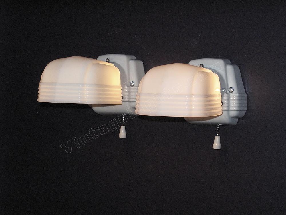 vintage bathroom wall lights photo - 6