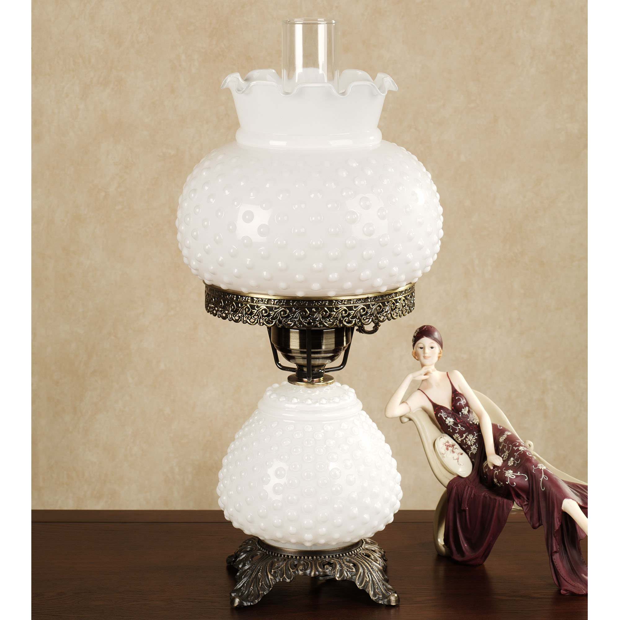 vintage glass table lamps photo - 4