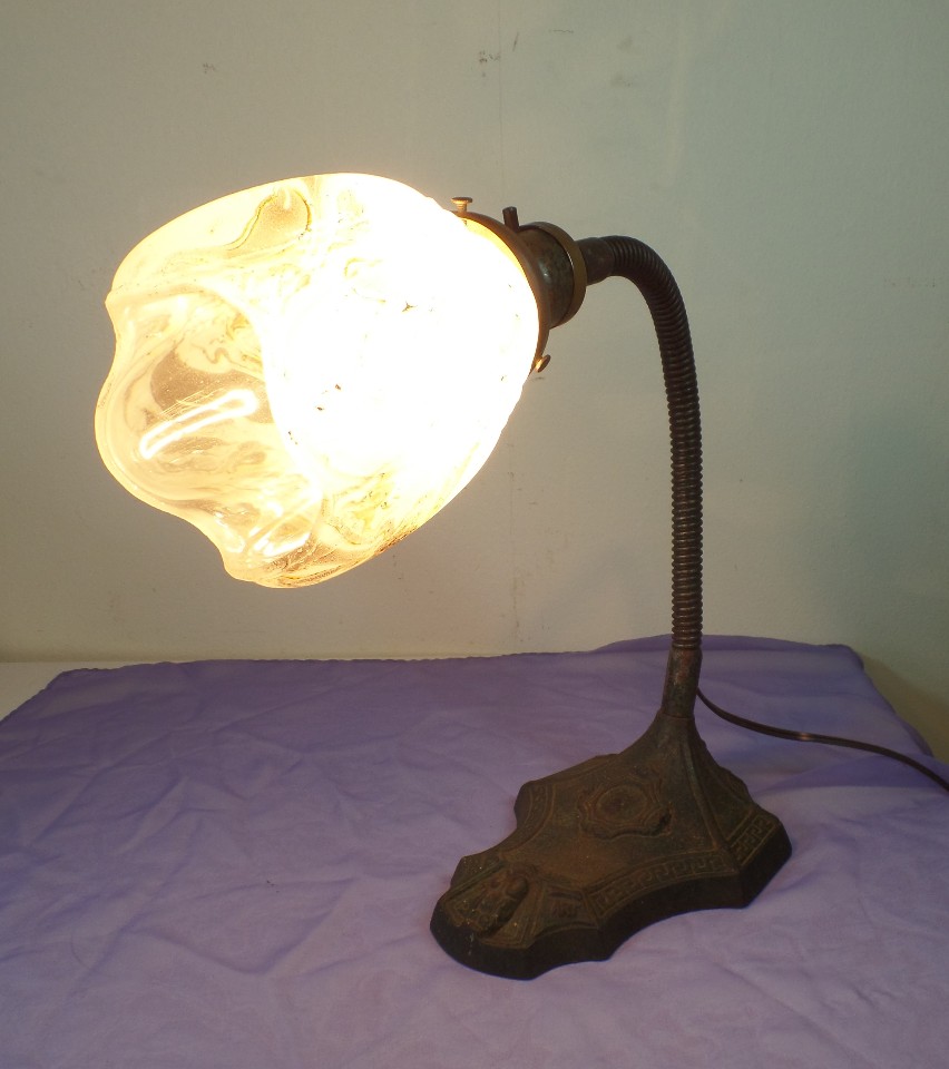 vintage gooseneck lamp photo - 8