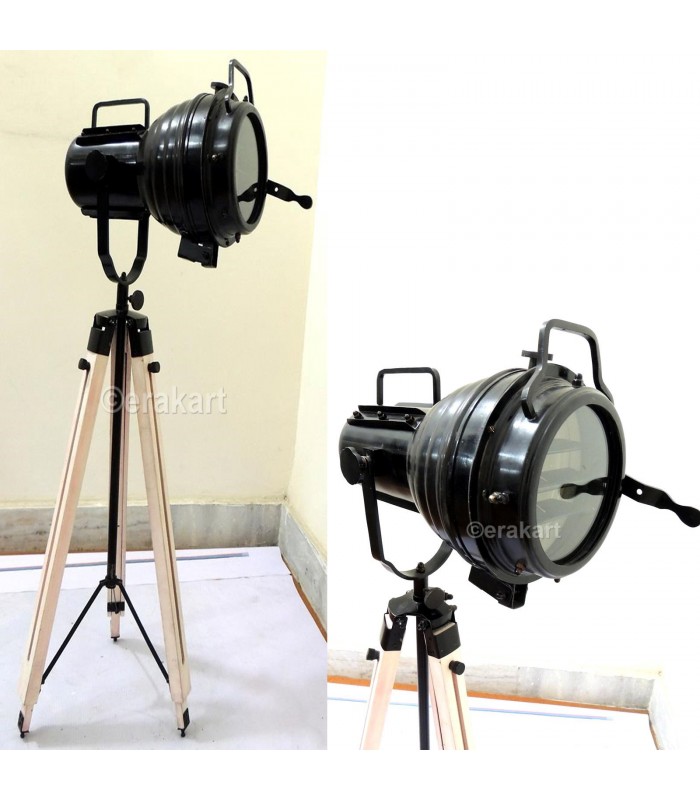 vintage industrial floor lamp photo - 1