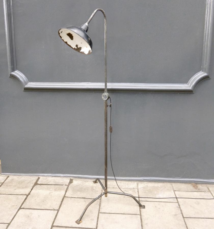 vintage industrial floor lamp photo - 2