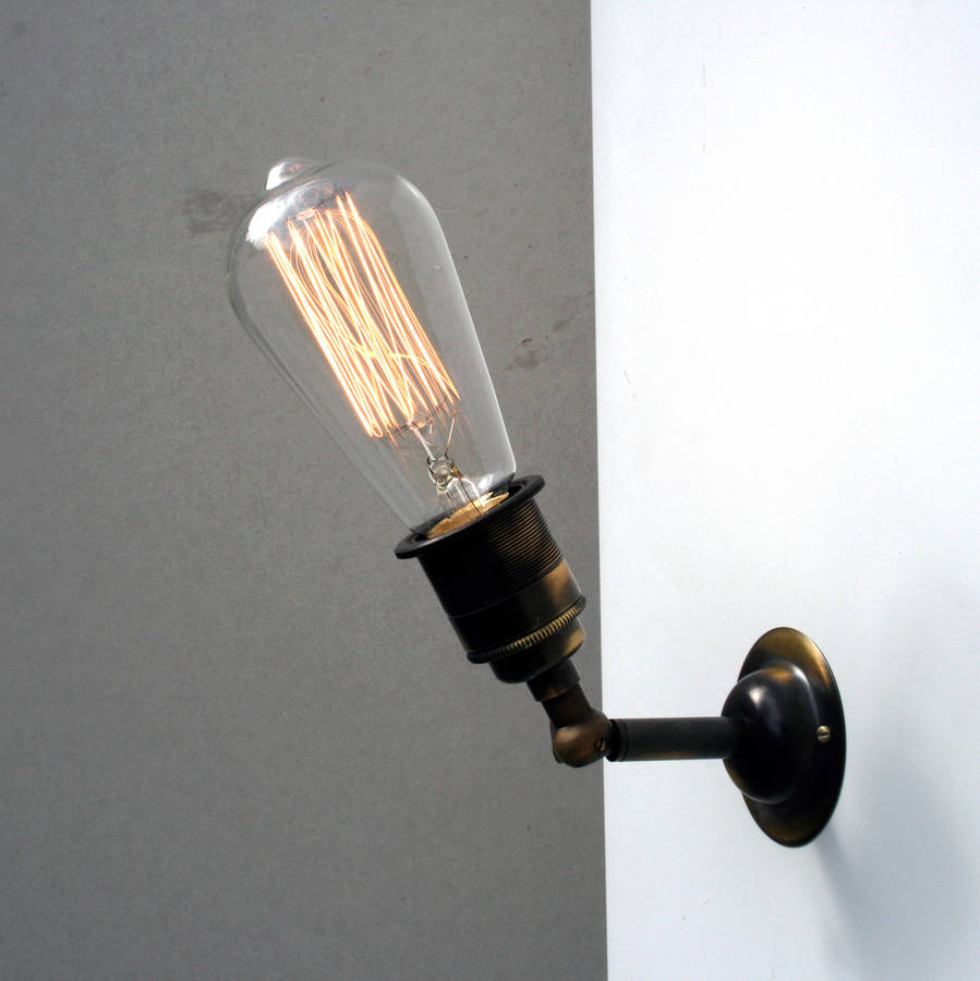 vintage industrial wall lights photo - 3