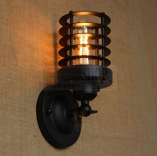 vintage industrial wall lights photo - 7