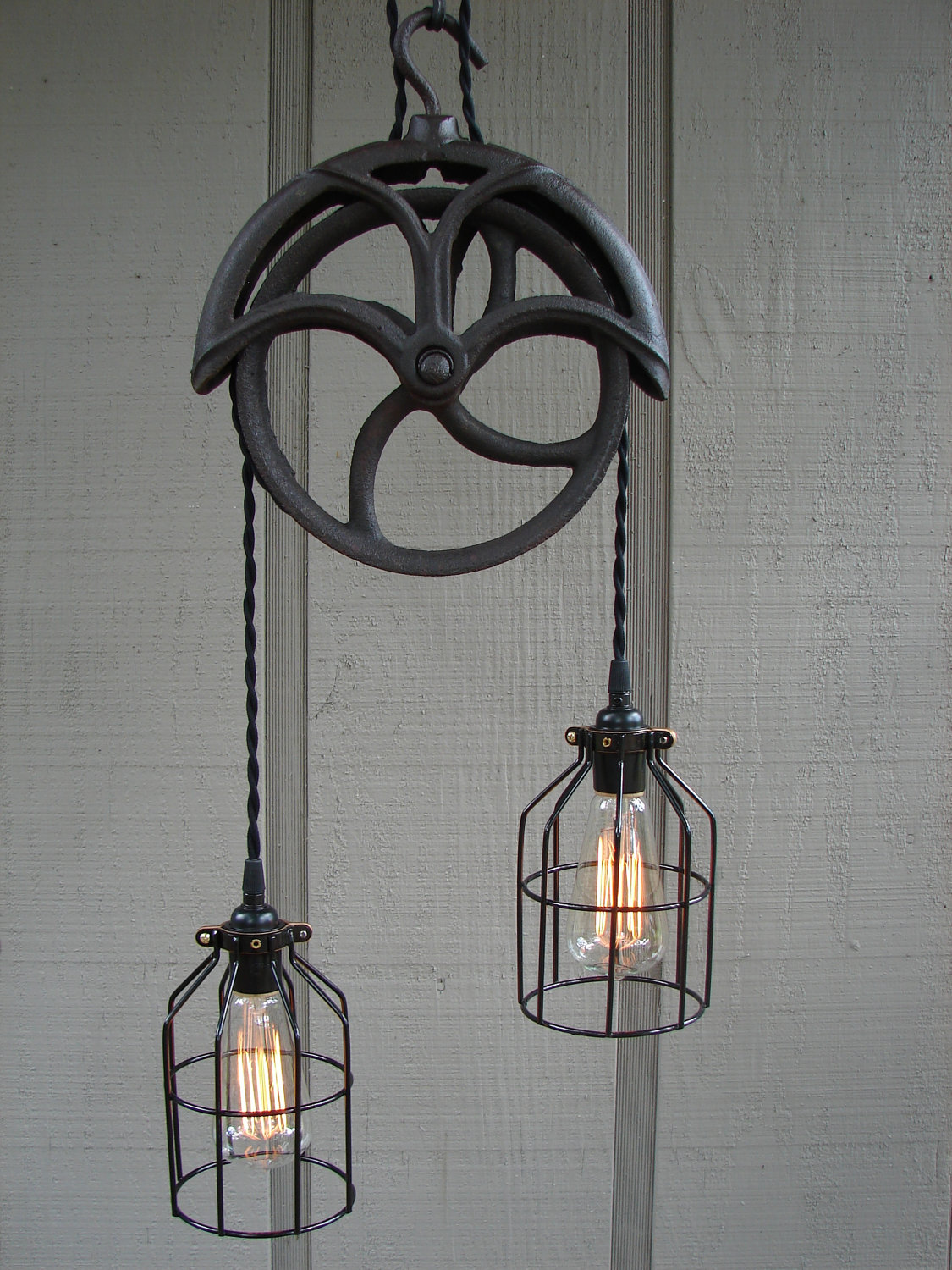 vintage industrial wall lights photo - 8